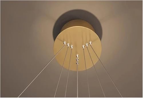 Miniatura 5 de Modern Dining Room Lamparas Decoracion Hogar Moderno Smart Pendant Lights Decoration Salon Chandeliers for(Warm White,5 Rings)