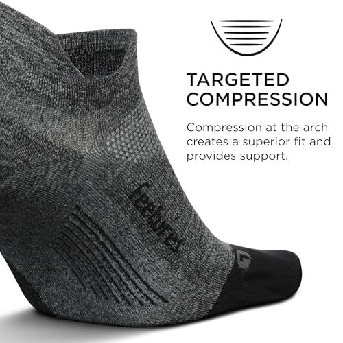 Image of Feetures Elite Light Cushion Mini Crew Sock - Sport Sock with Targeted Compression