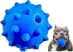 Brinquedo Para Cães Bola Grande Maciça Extra Forte 70mm Cachorro Grande Brinquedo Hard (Azul)