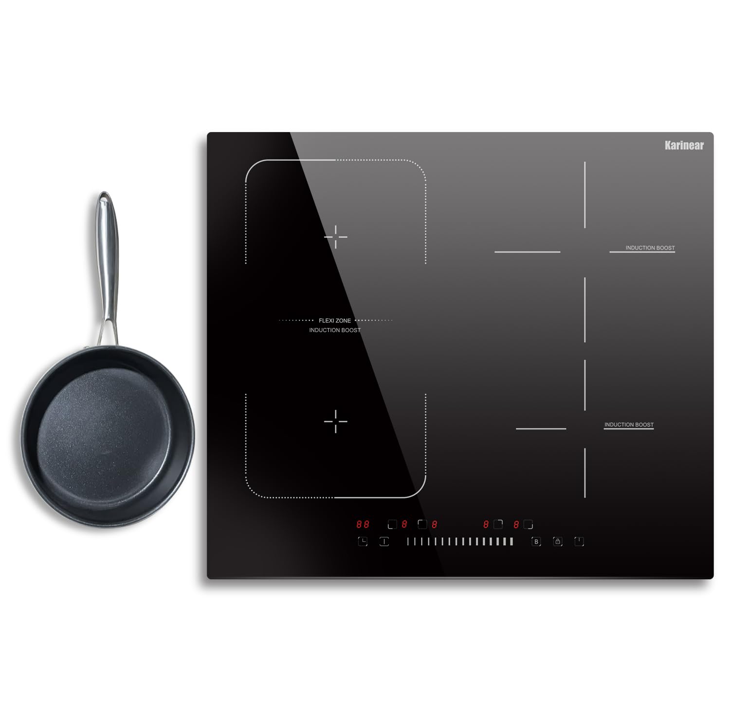 Karinear Induction Cooktop 4 Burner 7400W