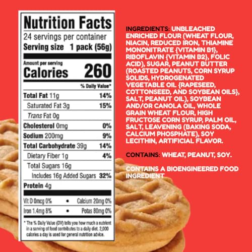 Image of Eli&Val Snack Bundle: Nutter Butter Cookies Peanut Butter 24 Pack | Authentic Nutter Butter Peanut Butter Sandwich Cookies in individual snack packs, 24 ct, perfect for lunchbox, school, office