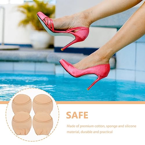 Healifty 4Pairs Toe Socks Women,High Heel Half Socks High Heel Liner Socks Forefoot Socks Toe Covers Socks for Women Girls3