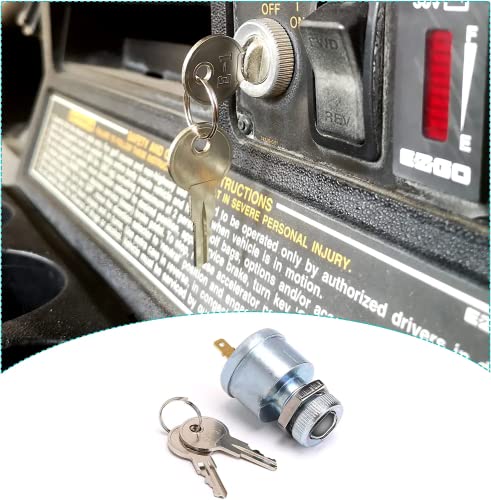 10L0L Golf Cart Key Switch for EZGO 33639G01, Ignition Switch for EZGO Golf Buggies with Lights 33639-G01(Standard Key) - Image 3