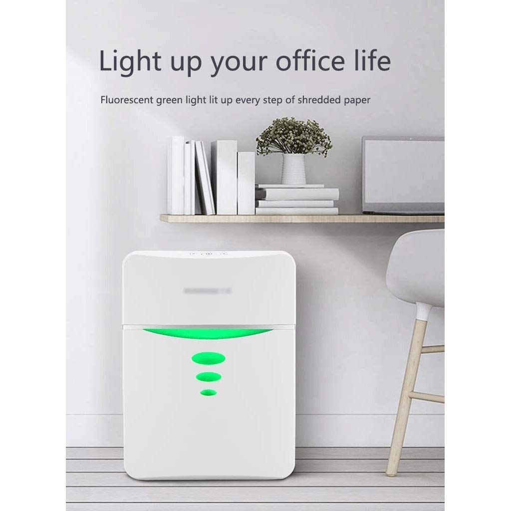 Eléctrica Oficina Trituradora, 7-Hoja de Cross-Cut Trituradora de Papel con arrancamiento de Compras, botón Luz de Trabajo Luz Oficina de Nueva Shredder