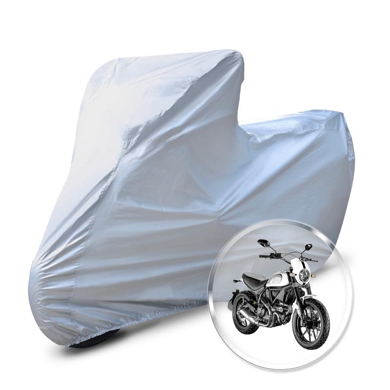Image of Neodrift 'CrystalMax' Bike Cover for Ducati Scrambler Classic (All-Weather Motorcycle Protection, Water & UV Resistant, Dustproof, Windproof).