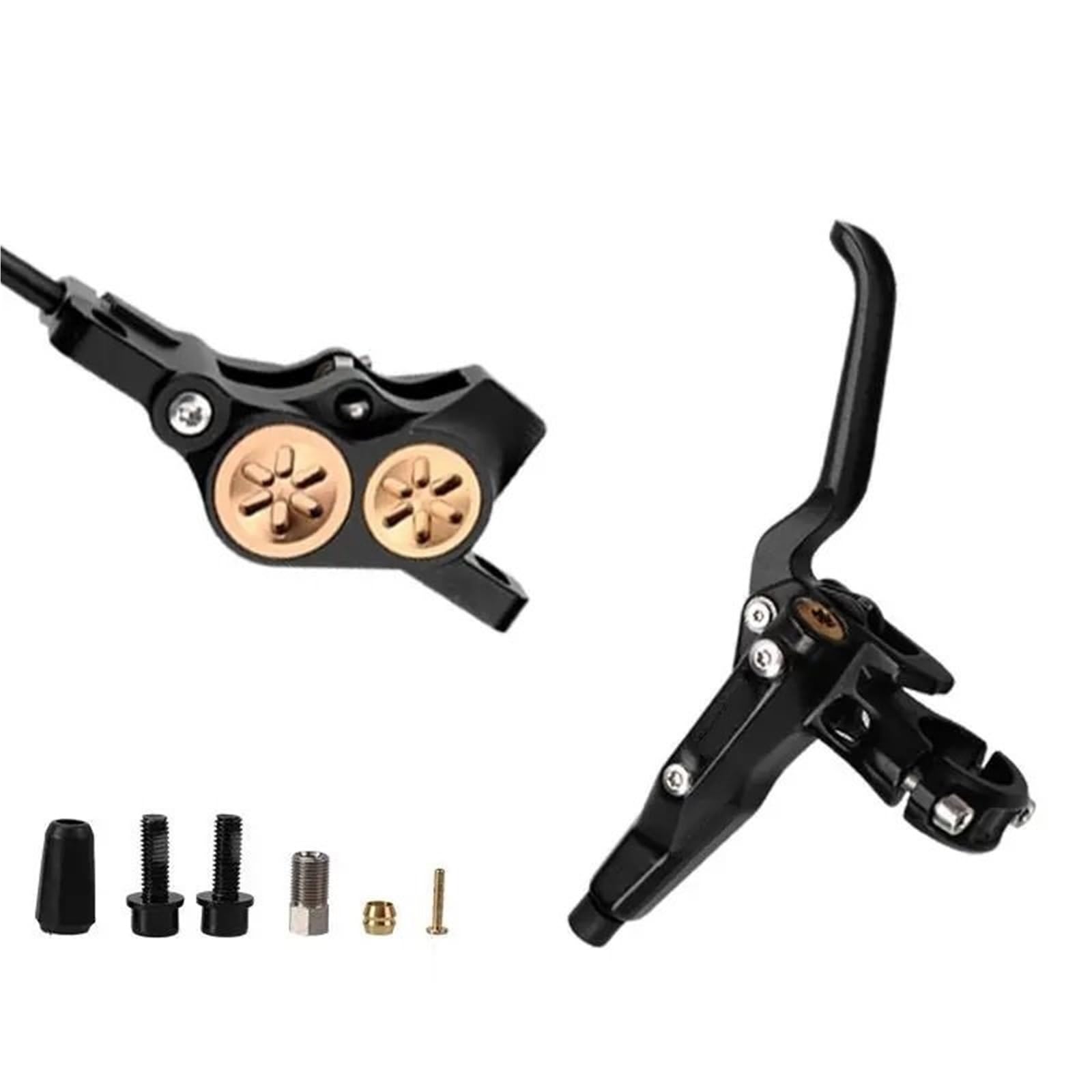 Tambor Trasero para Bicicleta Freno de Disco hidráulico de 4 pistones MTB, Freno de presión de Aceite de Tipo Dividido de 2200mm, Pinza de Freno de Carretera Am DH de montaña