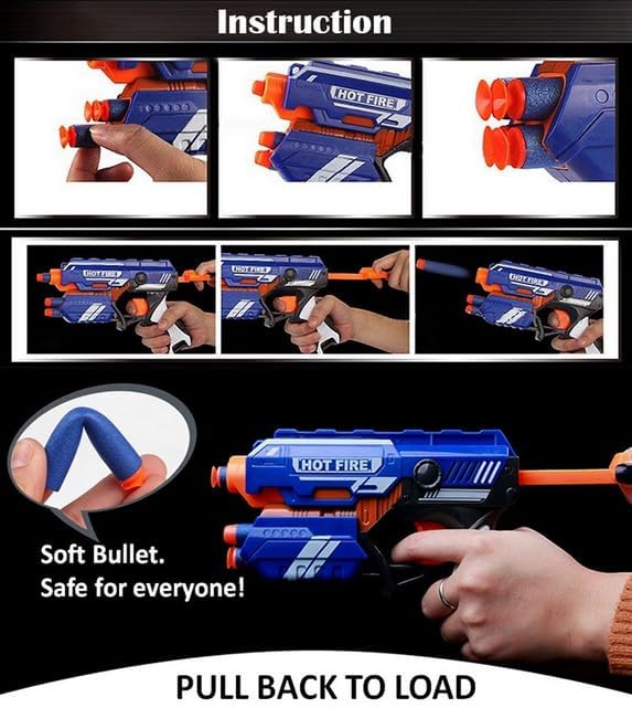 Image of Automatic Gel Blaster Toy Gun for Kids with Gel Blaster Balls Rechargeable Battery Operated Outdoor Electric Target Game Toys for Best Birthday Gift (MINI Gun - 1)