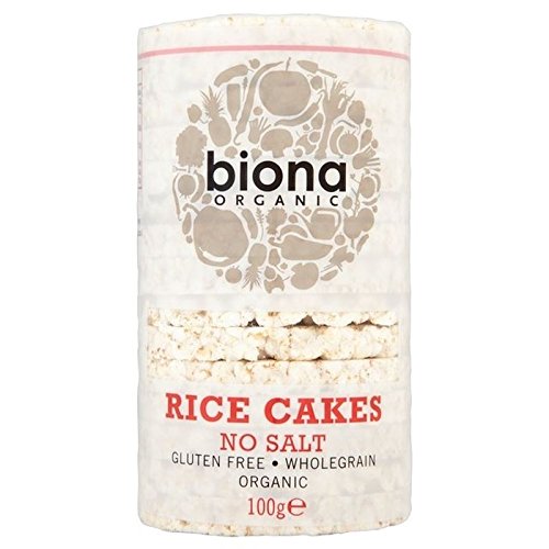 Biona Organic Rice Cakes No Salt 100g Pack of 6 Grocery