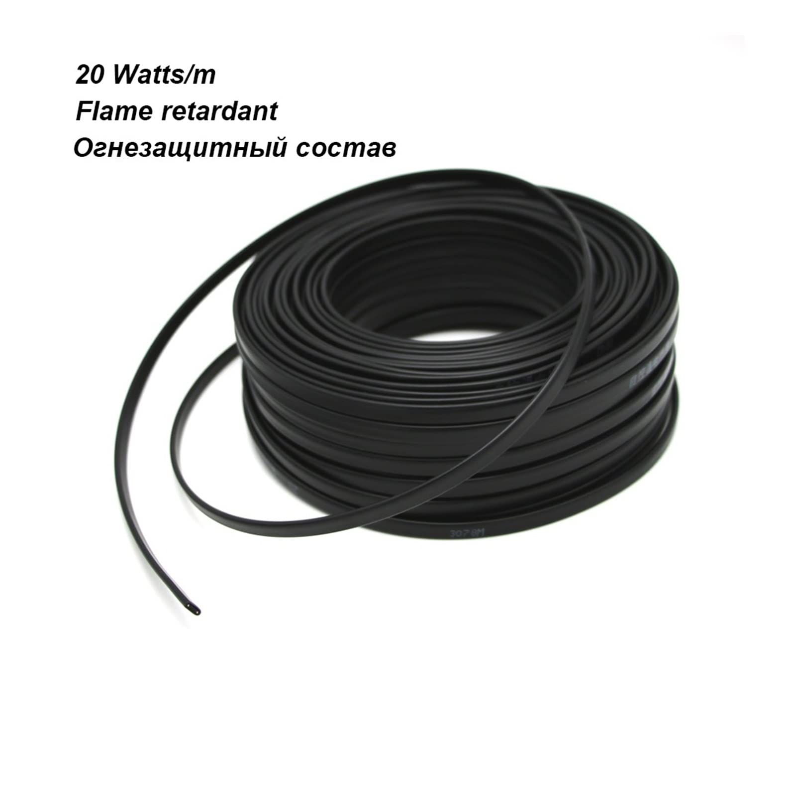 0.5~50m Tubo Flessibile Morbido Protezione antigelo Cavo scaldante autoregolante 220V 20W/m Cavo ritardante di Fiamma Perfection (Size : 40 Meters)