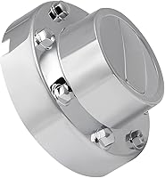 Vista 5 de ECCPP Juego de 4 tapas centrales de 7 ruedas cromadas delanteras y 2 traseras para Dodge RAM 3500 2011-2018 Dually de 1 tonelada para camión Alcoa