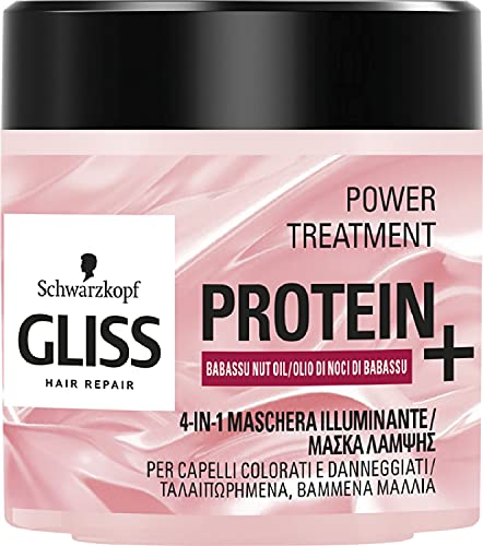 Schwarzkopf Gliss Maschera Illuminante per Capelli Colorati e Danneggiati, 400ml