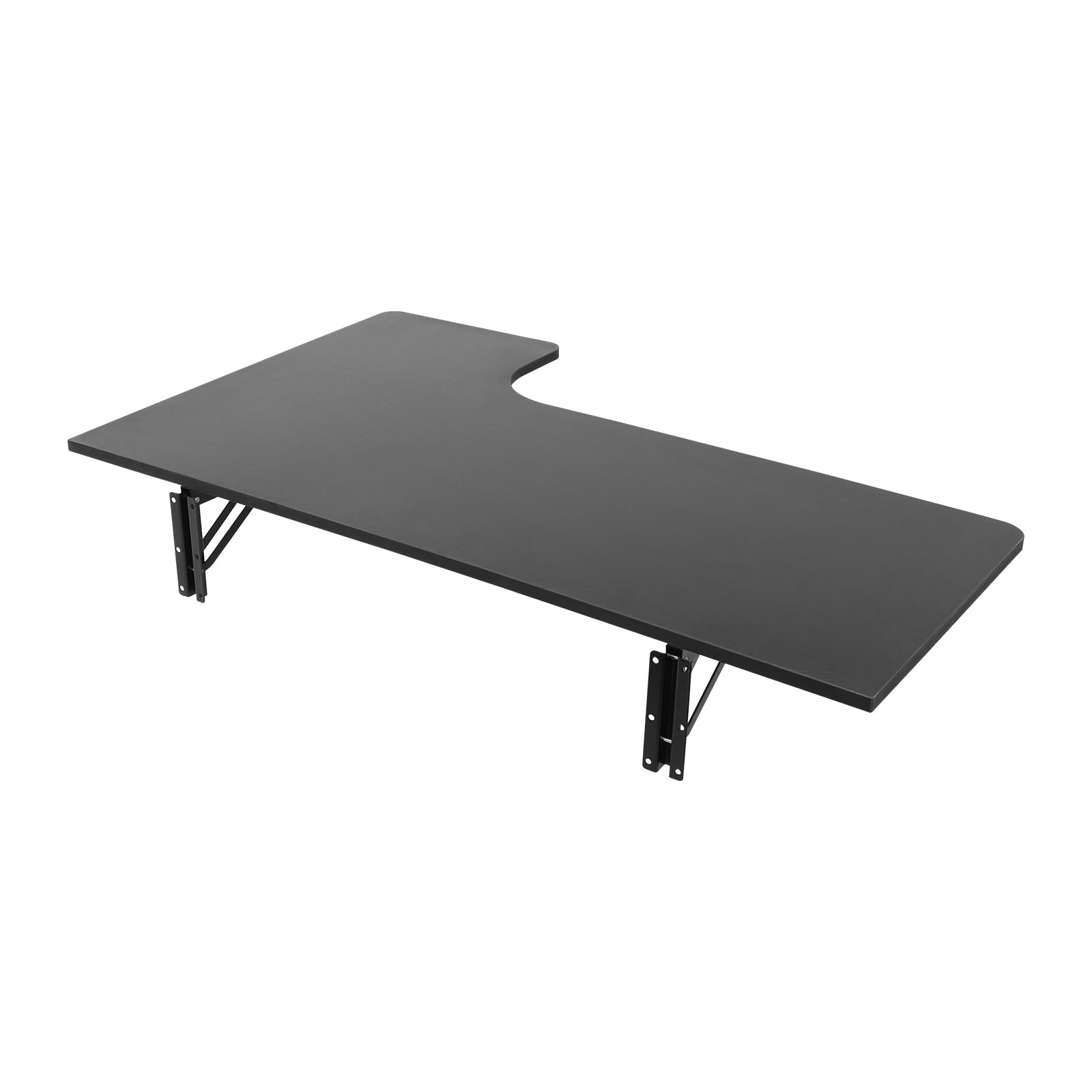 Klappbarer Wandtisch 100x60cm Wand Klappbarer Tisch, Schwebender Schreibtisch Computertisch für kleine Räume, Heimbüro, Esszimmer, Waschküche, Küche, Bar (Schwarz)