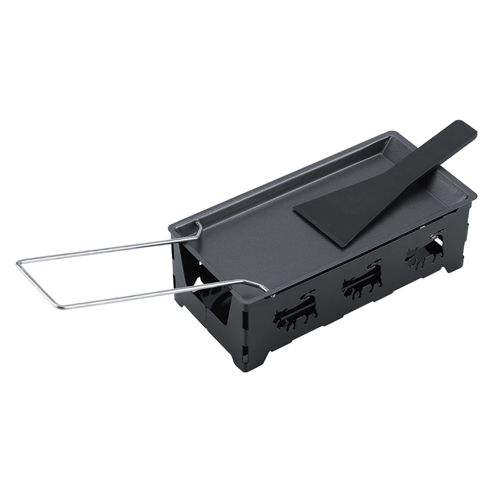 Kaas Raclette, Draagbare Non-stick Kaas Raclette Rotaster Bakplaat Fornuis Set Thuis Keuken Grillen Tool
