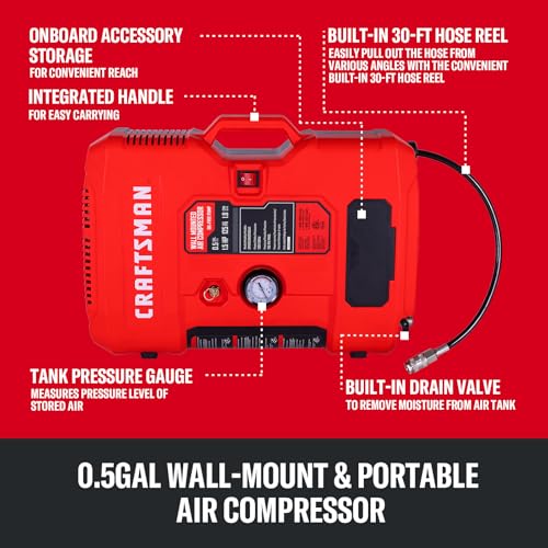 CRAFTSMAN Wall Mount Air Compressor