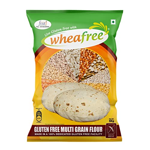 Image of Wheafree Multigrain Gluten Free Flour Combo Pack - (5Kg + 1Kg) | Soya Free | Lactose Free | Easy to Digest | Suitable for Celiacs | Vegetarian