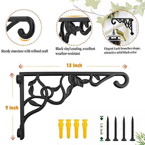 Crochet pour plantes suspendre extérieur résistant rouille lot de 2 - 3