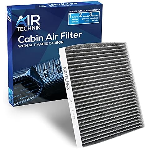 AirTechnik CF12237 Cabin Air Filter w/Activated Carbon | Fits Nissan Versa 2014-2019, Versa Note 2014-2019, Micra 2015-2016 Cover