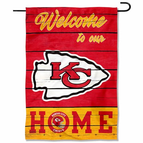Kansas City Chiefs Welcome Home Decorative Garden Flag Double Sided Banner