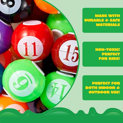 Image of JOYIN 36 Pack 8-Ball Pool Fidget Spinners for Kids, Goodie Bag Stuffers for Birthday Party, Pool Ball Party Favors, Fidget Toys Bulk, Stress Balls, Treasure Box for Classroom
