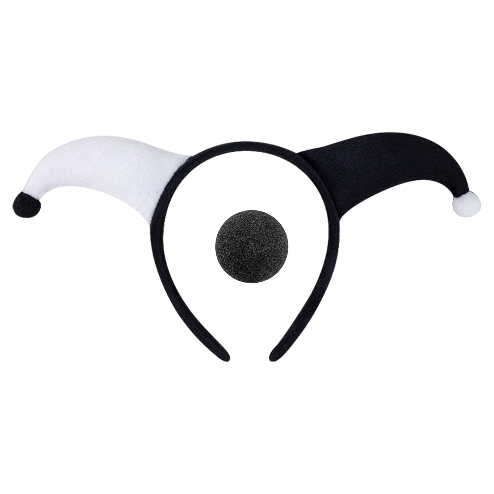 Maxtonser 1 Set Clown Costume Accessories Headbands And Nose Set Cosplay Headpieces Comfortable Wear Headwear For And Adults