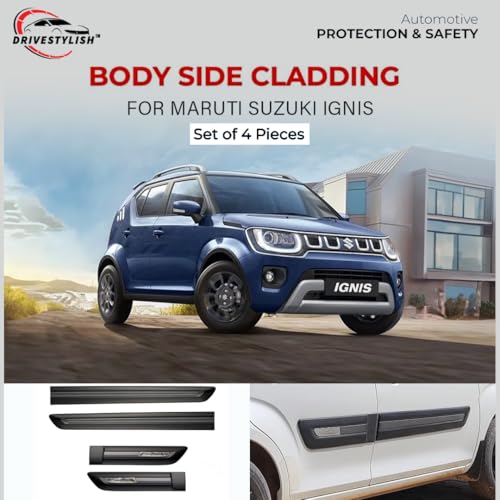 Image of Car Door Body Side Beading /Molding /Cladding for Tata Nexon with 3M Adhesive Tape Set of 4