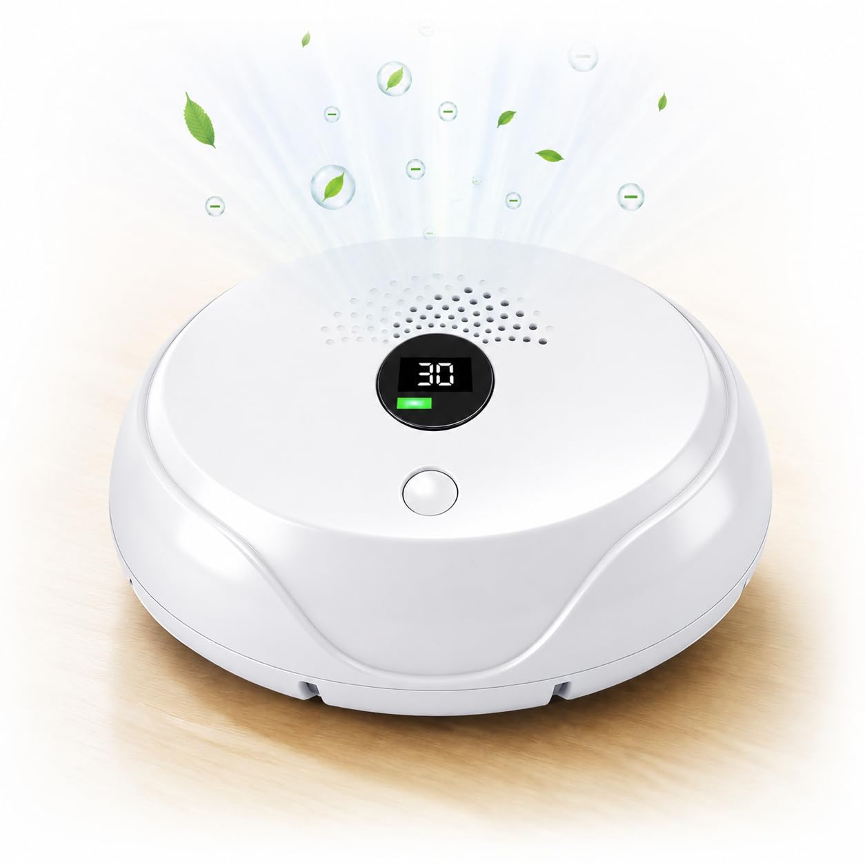 Ionizzatore d'aria 2026, purificatore d'aria ricaricabile agli ioni negativi, funzionamento silenzioso, deodorante portatile per casa, camera da letto, ufficio e cantina, odore, fumo, polvere e odore
