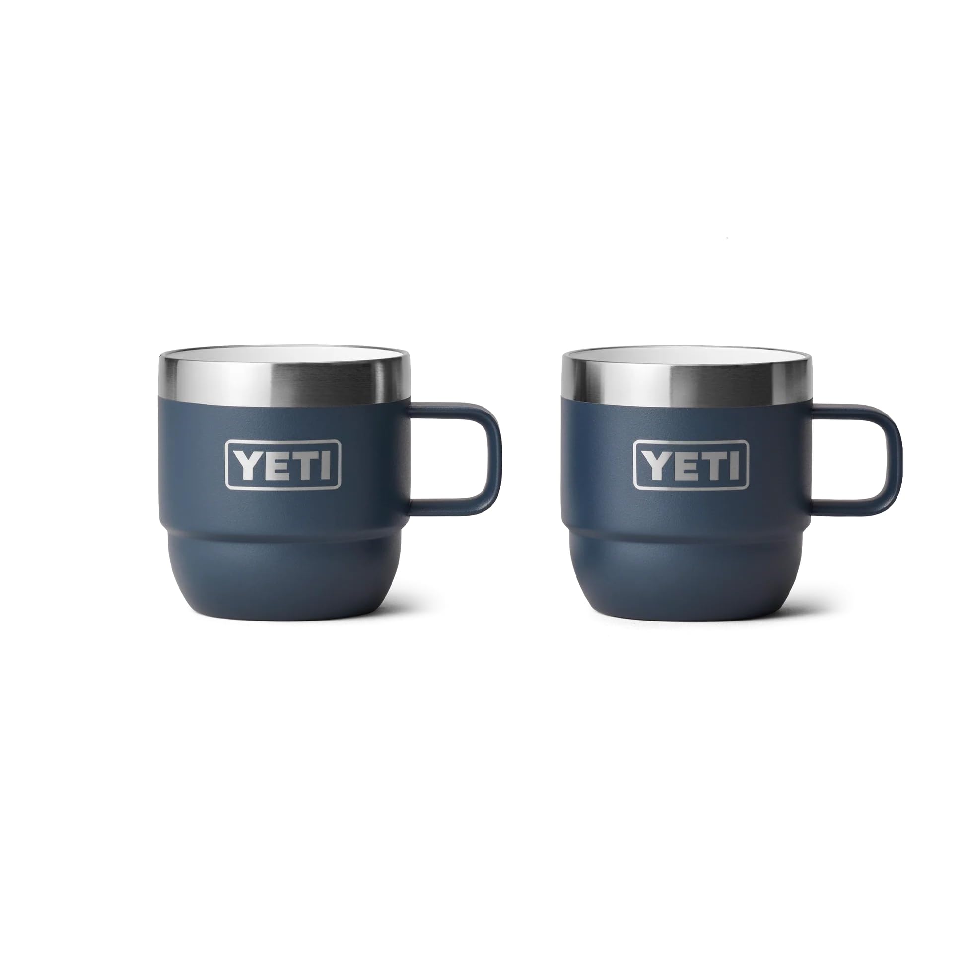 YETI Rambler Stapelbare Tasse Mit DuraSip Keramikbeschichtung, Navy, 2 Pack 6 oz (177 ml)