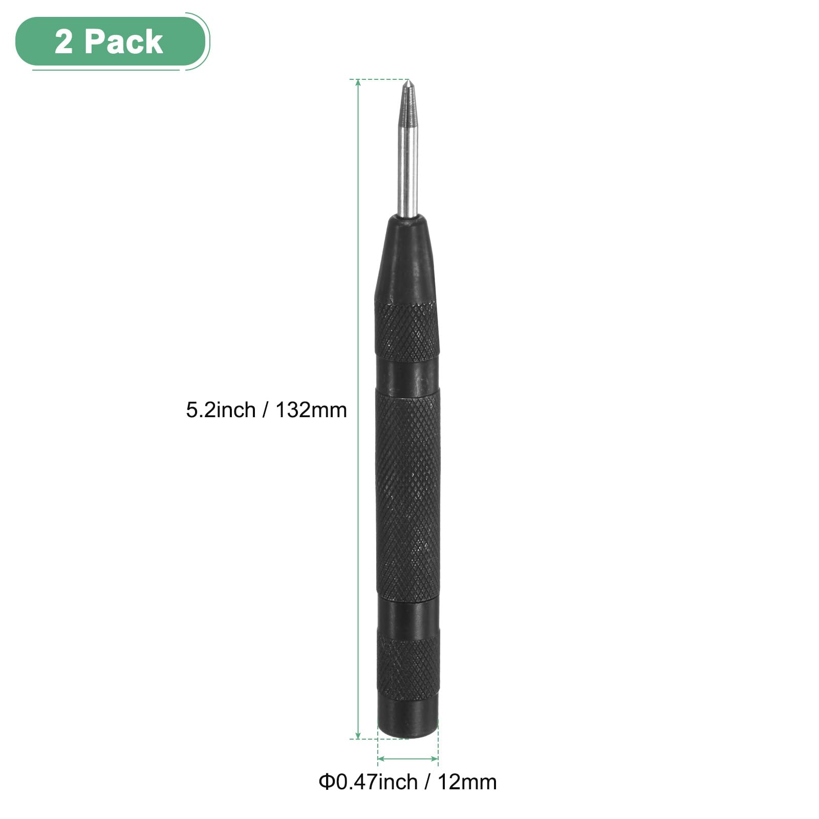M METERXITY 2-Pack Automatic Center Punch - Image 3