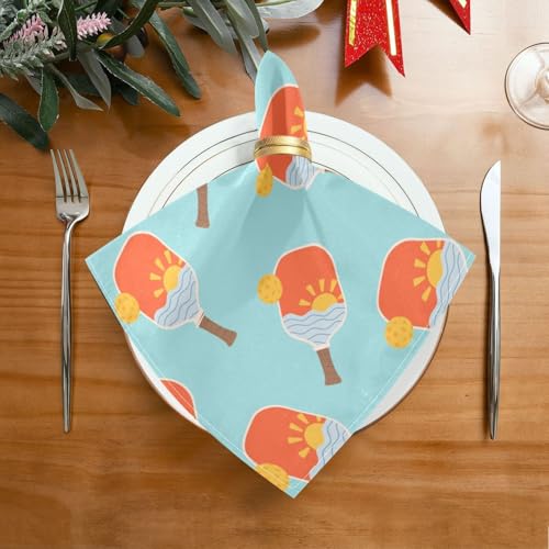 Servilletas de Tela Set de 6 Diseño Pickleball Sunset 20x20in miniatura 3
