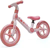 Bicicleta De Equilíbrio Sem Pedal Dino Rosa Yuupi