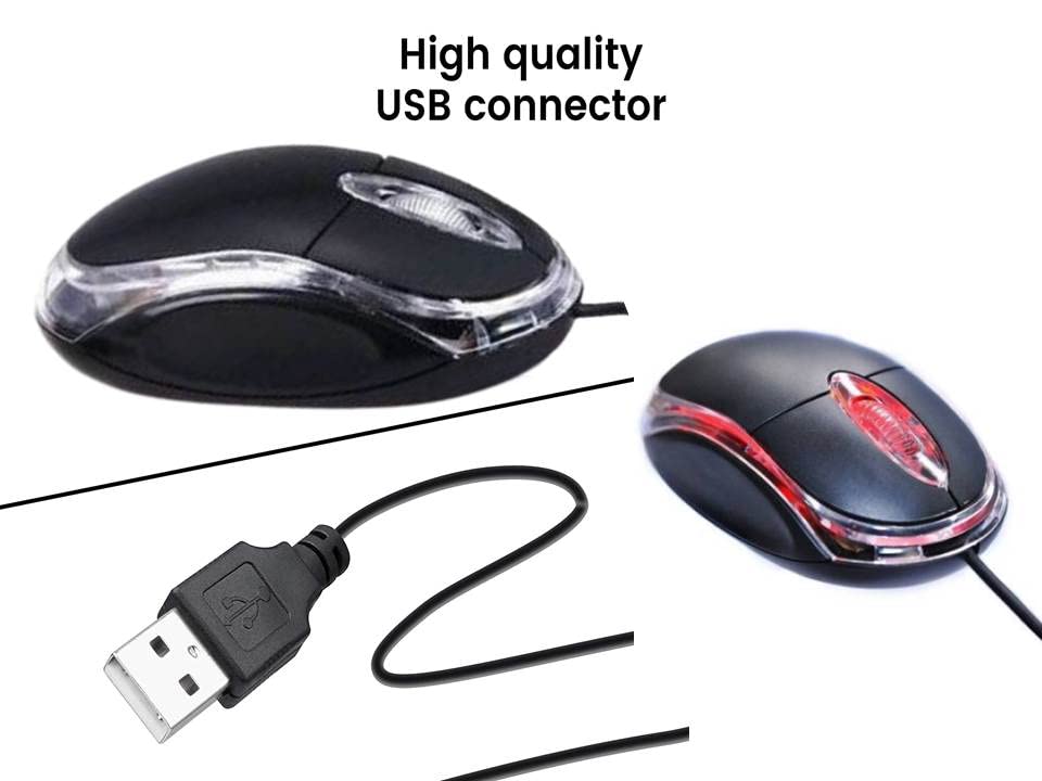 Image of Anjo 2 in 1 Combo of Wired Keyboard & Wired LED Mouse