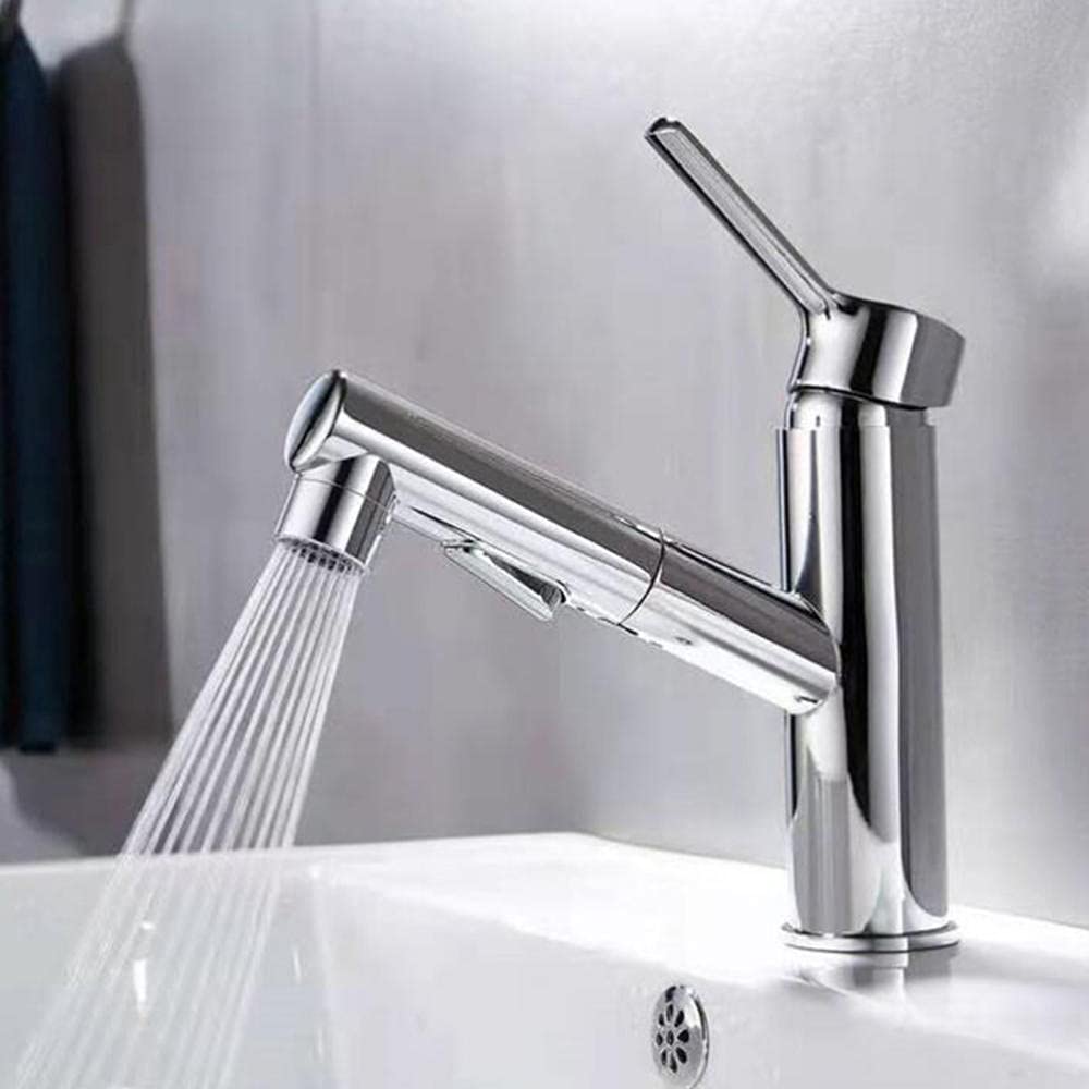Mitigeur de lavabo avec douchette extractible pour laver les cheveux facilement