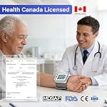 IMGadgets Blood Pressure Monitor (Wrist) - Large HD Backlit Display for Home & Travel, Accurate Heart Rate & Irregular Heartbeat Monitor, 120 Memory records, Health Canada Approved Blood Pressure Machine