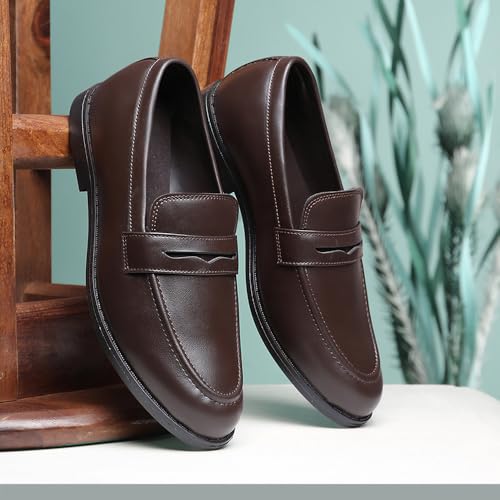 Image of Liberty Fortune Majestic 2 Formal Non Lacing Shoes for Men with EVA Sole | Comfortable Upper and Lightweight | Durable and Cushioned Footbed | Suitable for Office