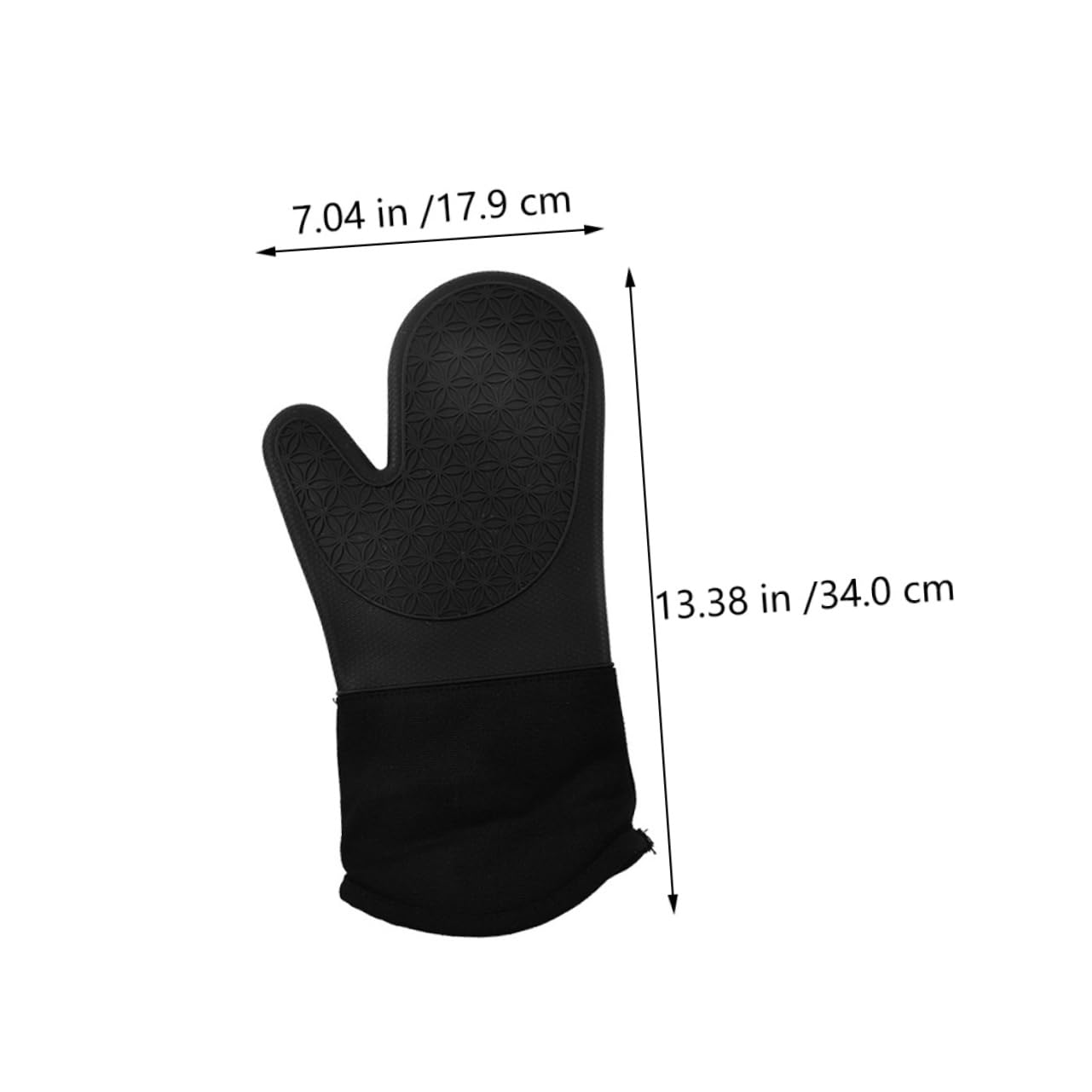 Cabilock Thickened Heat Resistant Silicone Oven Mitts Scald Microwave Gloves with Non Slip Grip for Baking and Cooking Kitchen Accessory for Safe Handling
