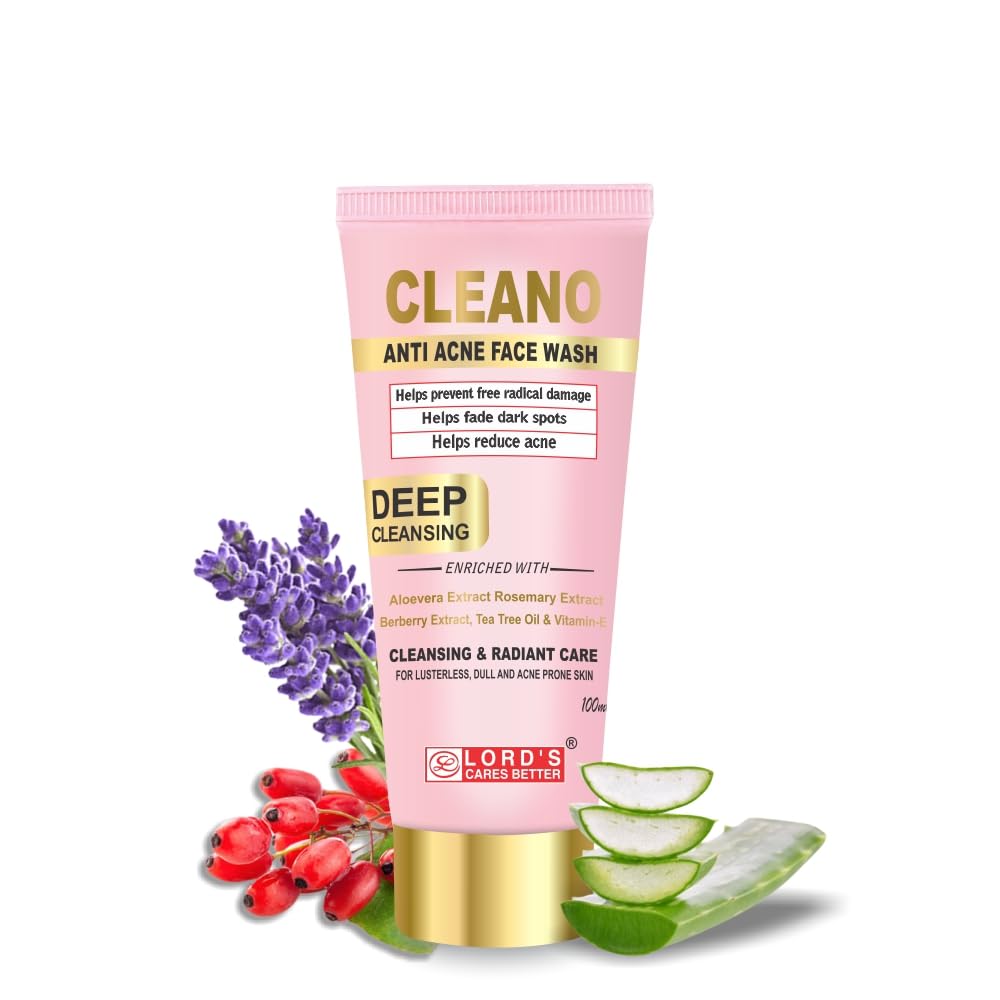Lords Cleano Anti Acne Face Wash for Deep Cleansing 50ml (50ml)