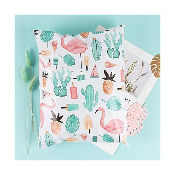 RUSPEPA Poly-Versandtaschen, Weihnachtsdesign, 2,3 mm, strapazierfähig, selbstklebend, 25,4 x 33 cm, 40 Stück – Bild 4
