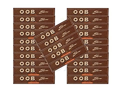 OBC Brown Virgin Slim King Size Rolling Paper Half Box (25 BOOKLETS, 800 Leaves) with Natural Unbleached Paper, Slow Burning, Smooth Texture, Easy Rolling, Portable-picture-10