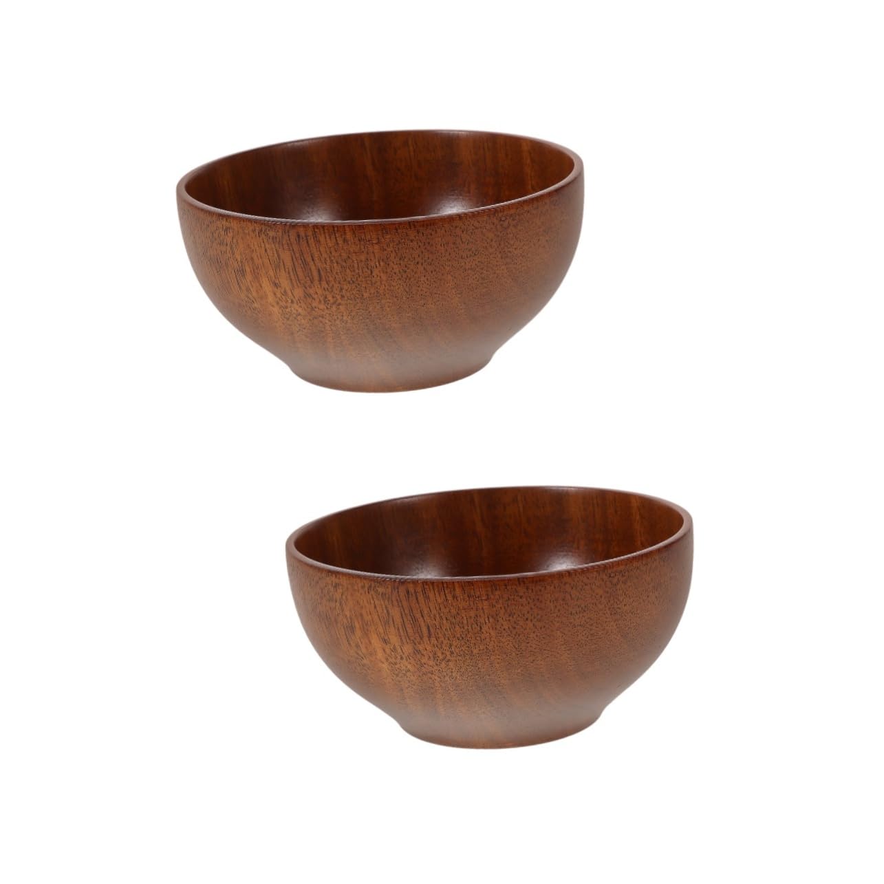 MAGICLULU 2 Ensaladeras De Madera Para Frutas Cuencos De Madera Para Servir Fruteros Para Encimera De Cocina Cuencos De Para Ensalada Cuenco De Sopa De Cuenco Para Servir