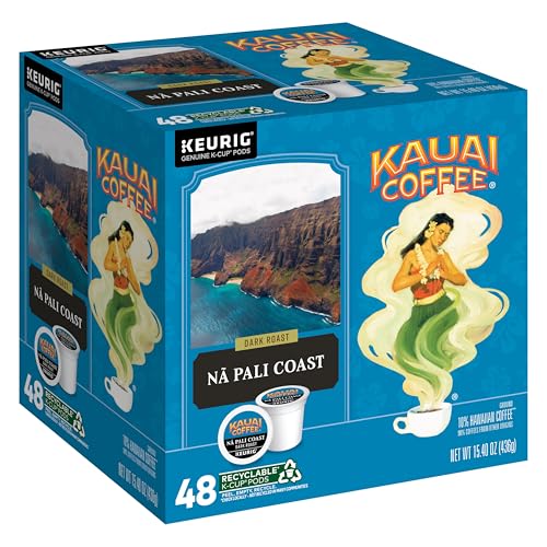 Kauai Coffee Na Pali Coast Dark Roast K-Cups (48 Count)
