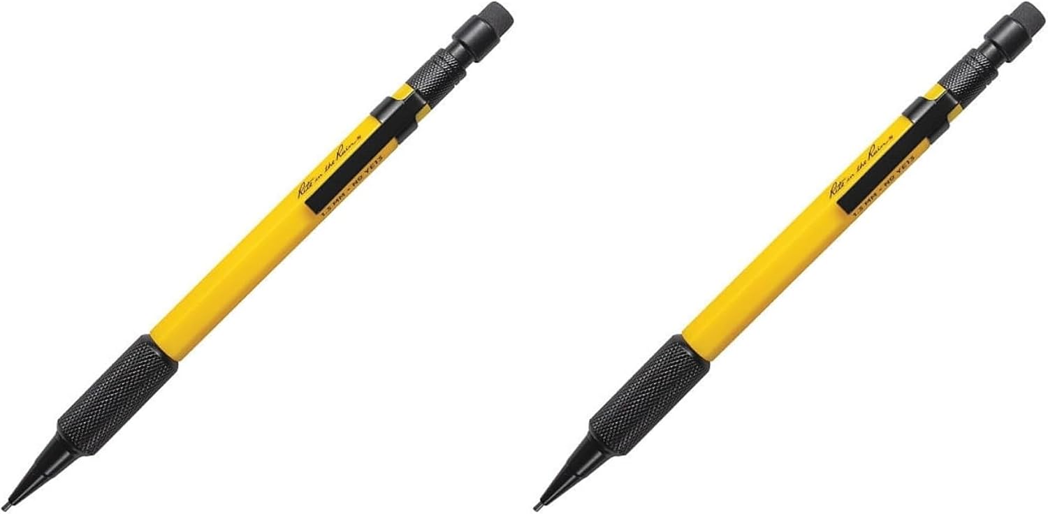 Rite in the Rain Weatherproof Mechanical Pencil, Yellow Barrel, 1.3mm Black Lead (No. YE13) (Pack of 2)