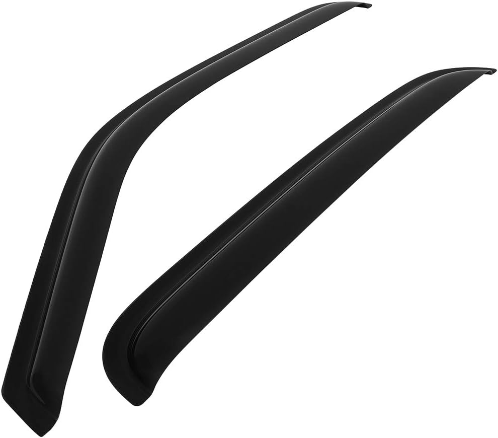 SCITOO Outside Mount Window Visor Deflector Rain Guard Dark Smoke, 4 Pcs Set Fit for 2002-2006 for Cadillac Escalade