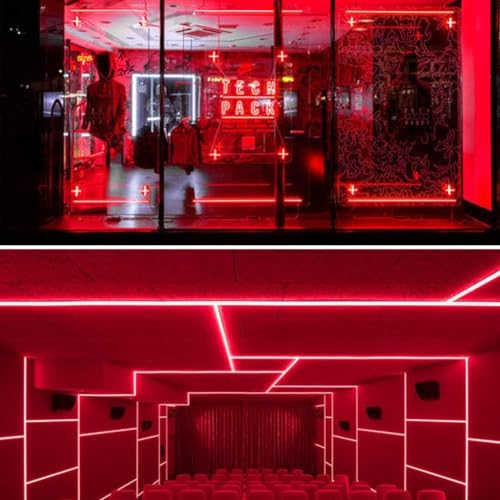 Tira de luces LED roja iNextStation con adaptador 12V 3A miniatura 6