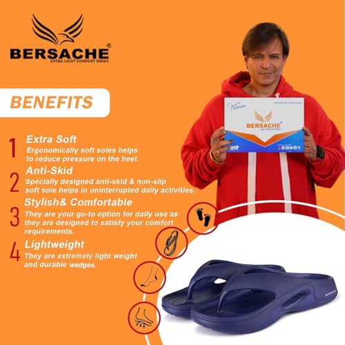 Image of BERSACHE Extra Soft Classic Casual with Regular wear with Soft Technology Wedage for Men's
