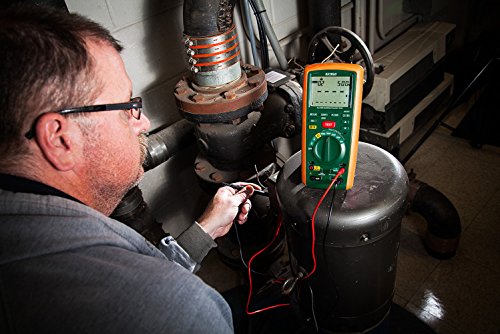 Image of Extech MG320 CAT IV Insulation Tester and True RMS Multimeter - 1000V Digital Insulation Resistance, AC /DC Voltage, Continuity, Auto-Ranging, Backlit LCD, Safety Rated Professional Electrical Meter | Insulation to 20 GOhm, 5 test voltages 50-1000V, PI /DAR, True RMS DMM to 600V, continuity, CAT IV 600V