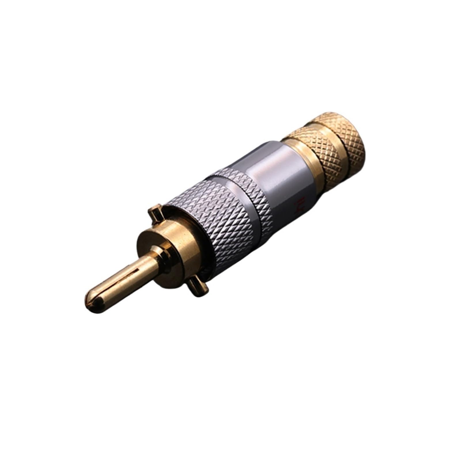 10 conectores banana macho de cobre chapado en oro de 24 quilates, adaptador for altavoz, amplificador, terminal for cable de altavoz.