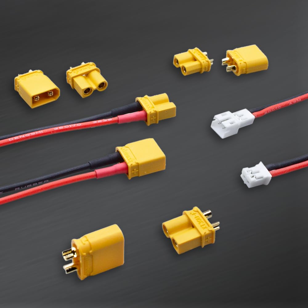 MEIVIFPV 6PCS XT30 to PH2.0 Male Female Adapter Conversion Cable Wire 22AWG 10cm jst ph 2.0 Connector kit