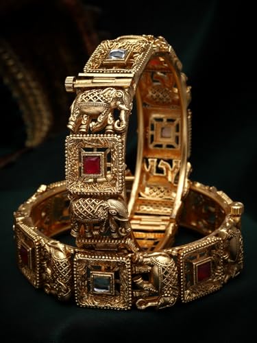 Image of Shining Diva Fashion Bangles for Women Girls Set of 2 Traditional Stylish Design