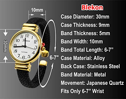 Nykkola Classic Small Face Crystal Bracelet Watches Snake Style Band Slim Case Women's Bangle Cuff Watch Quartz Wristwatch #TOP6