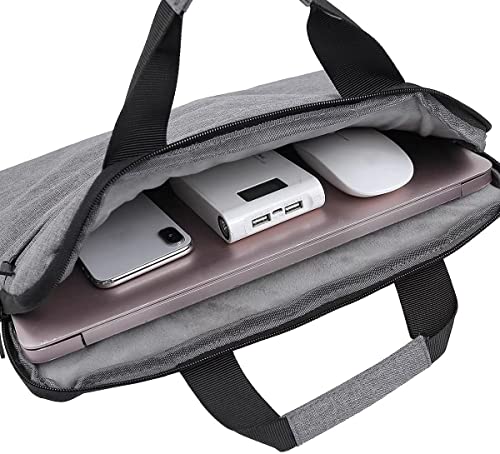 Image of Dynotrek Tonner Black 11.6 inch Tablet Messenger Sleeve Laptop Case Cover with Detachable Shoulder Strap Dust-proof Sling Side Hand Bag for Men Women | Detachable Shoulder Strap